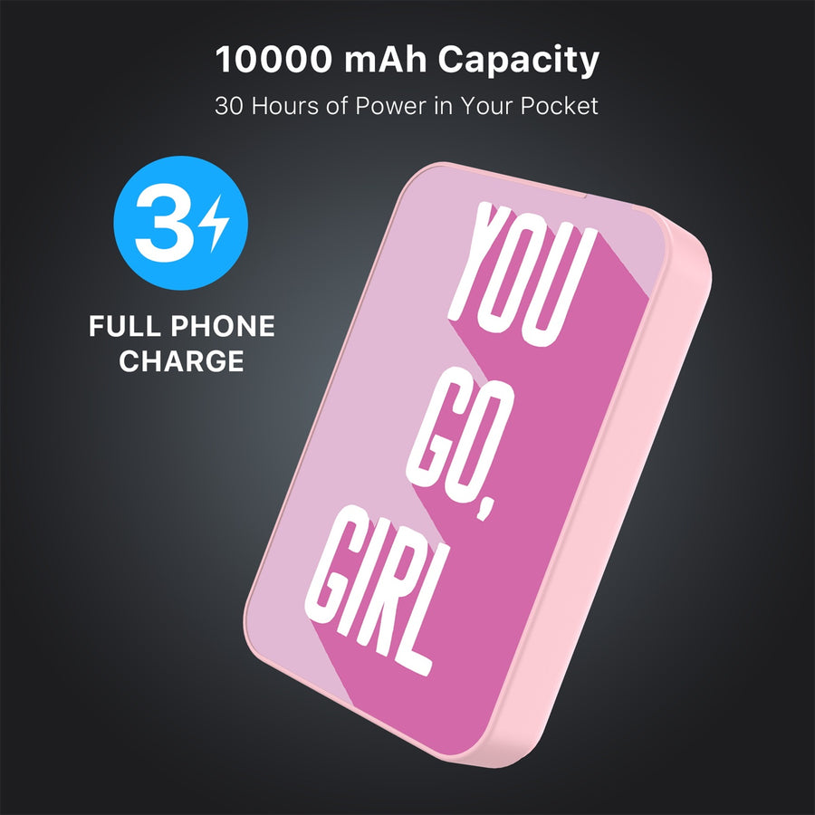 MyBat Design Lab 10000mAh Magnetic Wireless Power Bank - Pink - You Go, Girl - MPBBAT143-PK-203-8.jpg