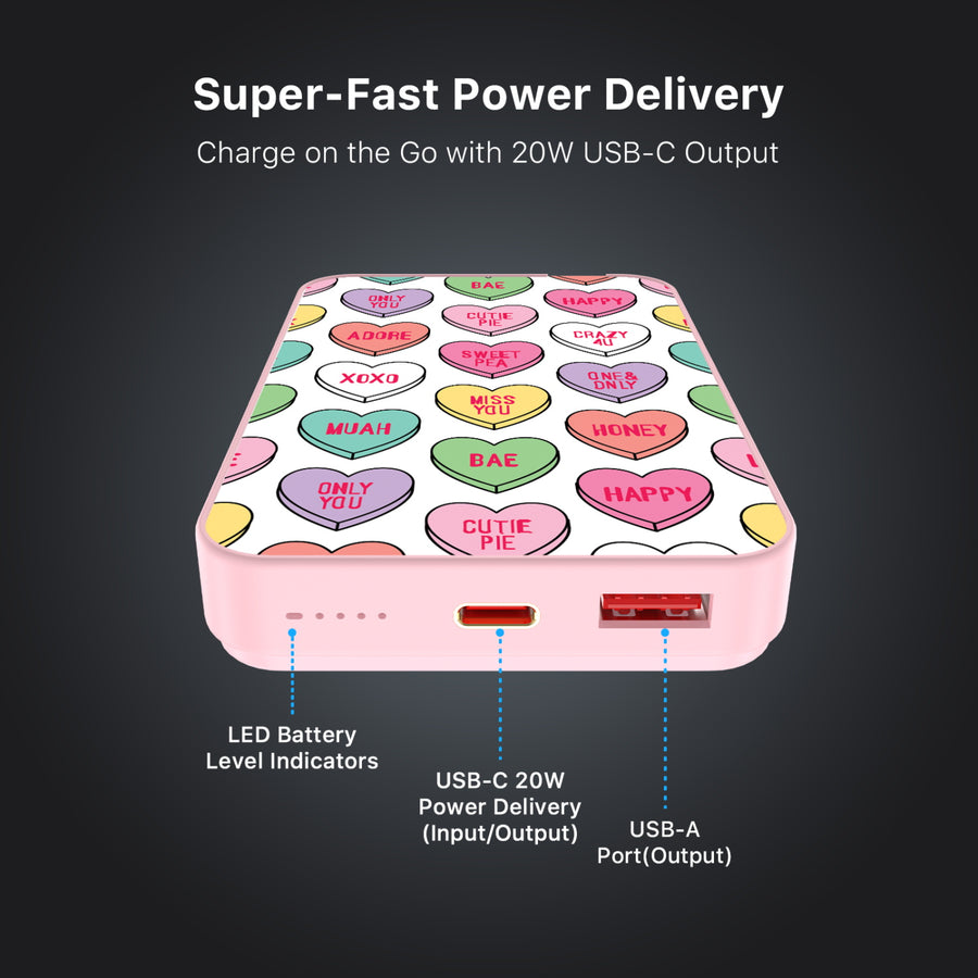 MyBat Design Lab 10000mAh Magnetic Wireless Power Bank - Pink - Sweet Hearts - MPBBAT143-PK-337-7.jpg