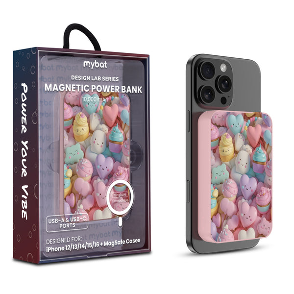 MyBat Design Lab 10000mAh Magnetic Wireless Power Bank - Pink - Candy Love - MPBBAT143-PK-354-1.jpg