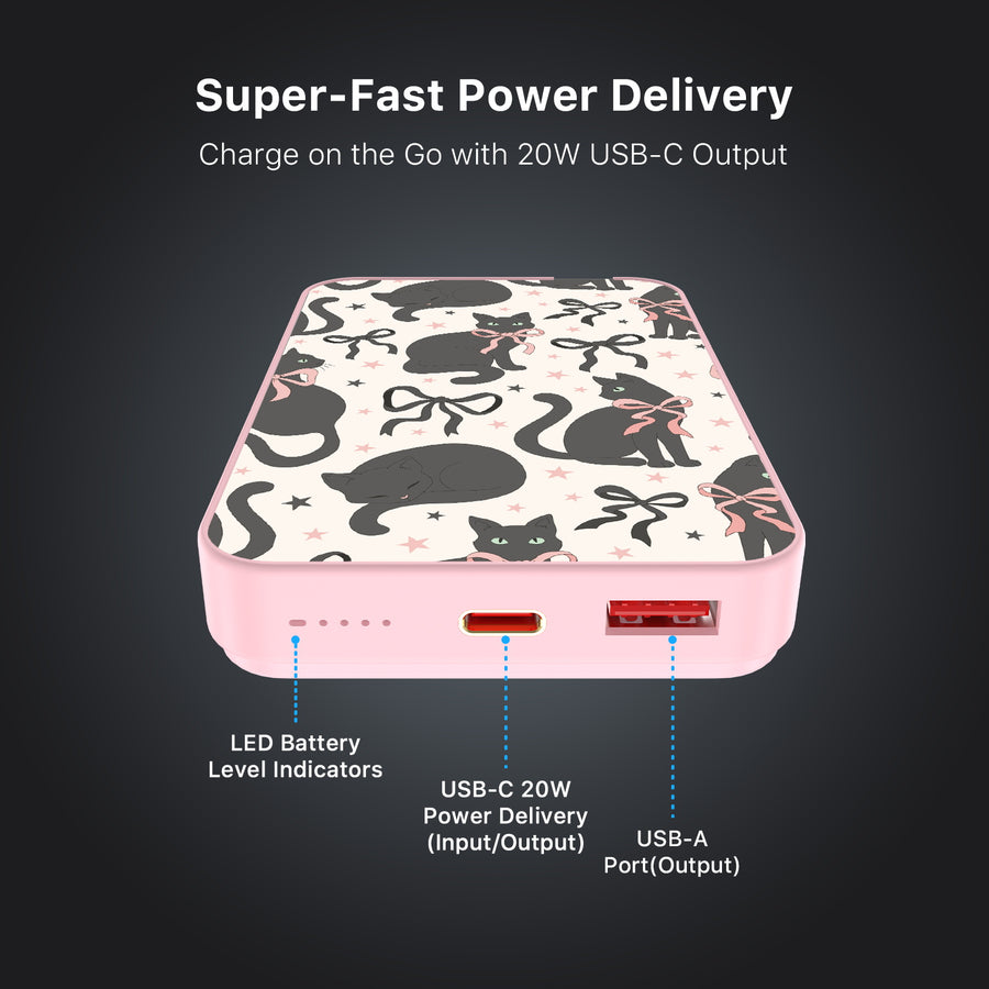 MyBat Design Lab 10000mAh Magnetic Wireless Power Bank - Pink - Coquette Cat - MPBBAT143-PK-410-7.jpg