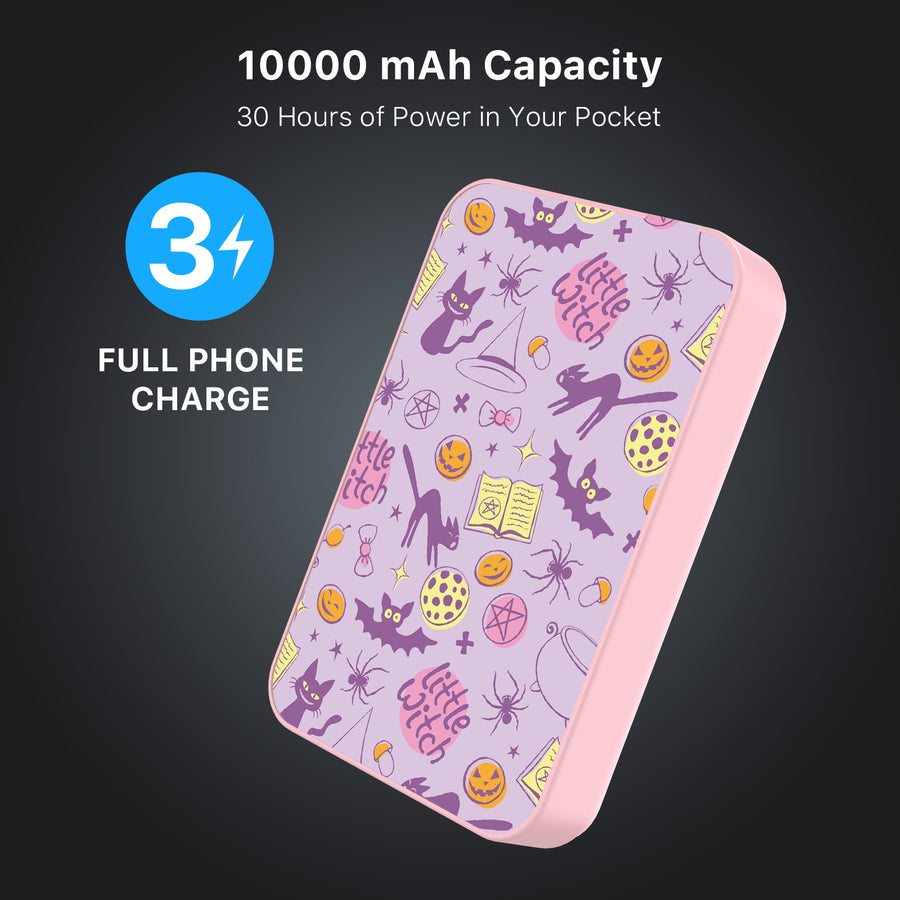 MyBat Design Lab 10000mAh Magnetic Wireless Power Bank - Pink - Little Witch - MPBBAT143-PK-413-8.jpg