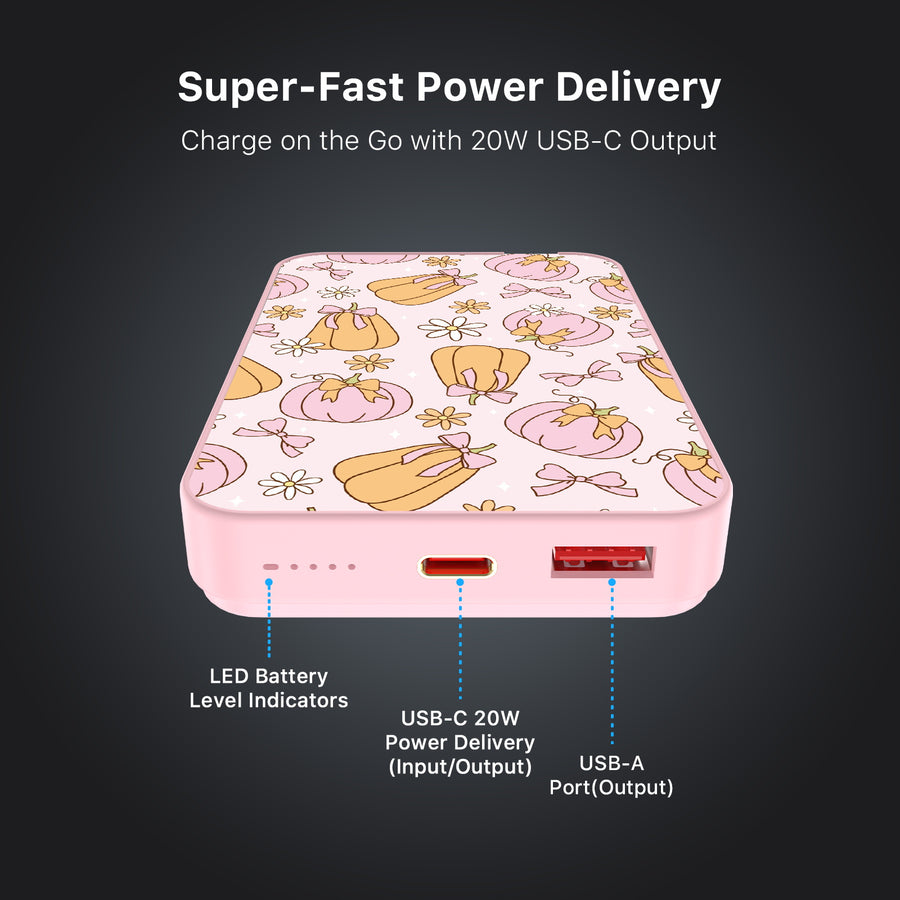 MyBat Design Lab 10000mAh Magnetic Wireless Power Bank - Pink - Bow - Tied Patch - MPBBAT143-PK-428-7.jpg