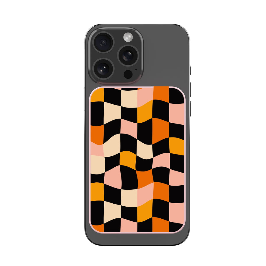 MyBat Design Lab 10000mAh Magnetic Wireless Power Bank - Pink - Groovy Check - MPBBAT143-PK-448-3.jpg