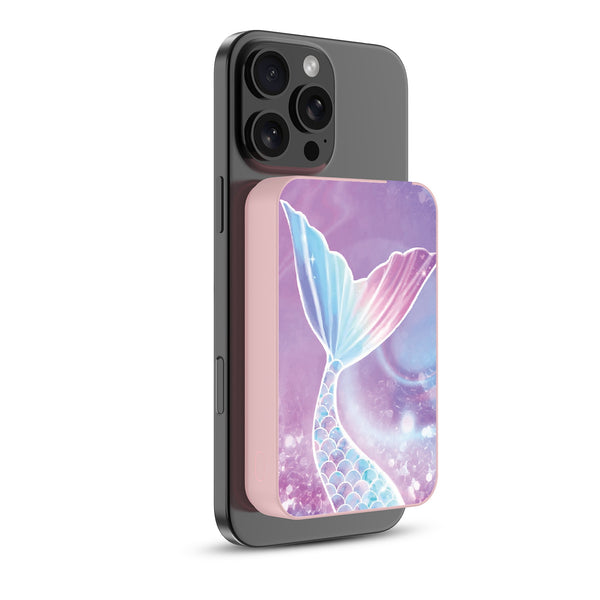 MyBat Design Lab 10000mAh Magnetic Wireless Power Bank - Pink - Mermaid Tail - MPBBAT143-PK-456-2.jpg