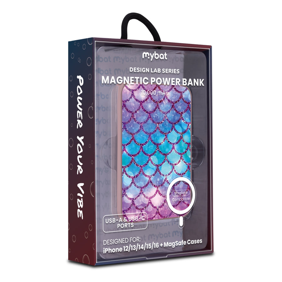 MyBat Design Lab 10000mAh Magnetic Wireless Power Bank - Pink - Mermaid Scales - MPBBAT143-PK-458-9.jpg