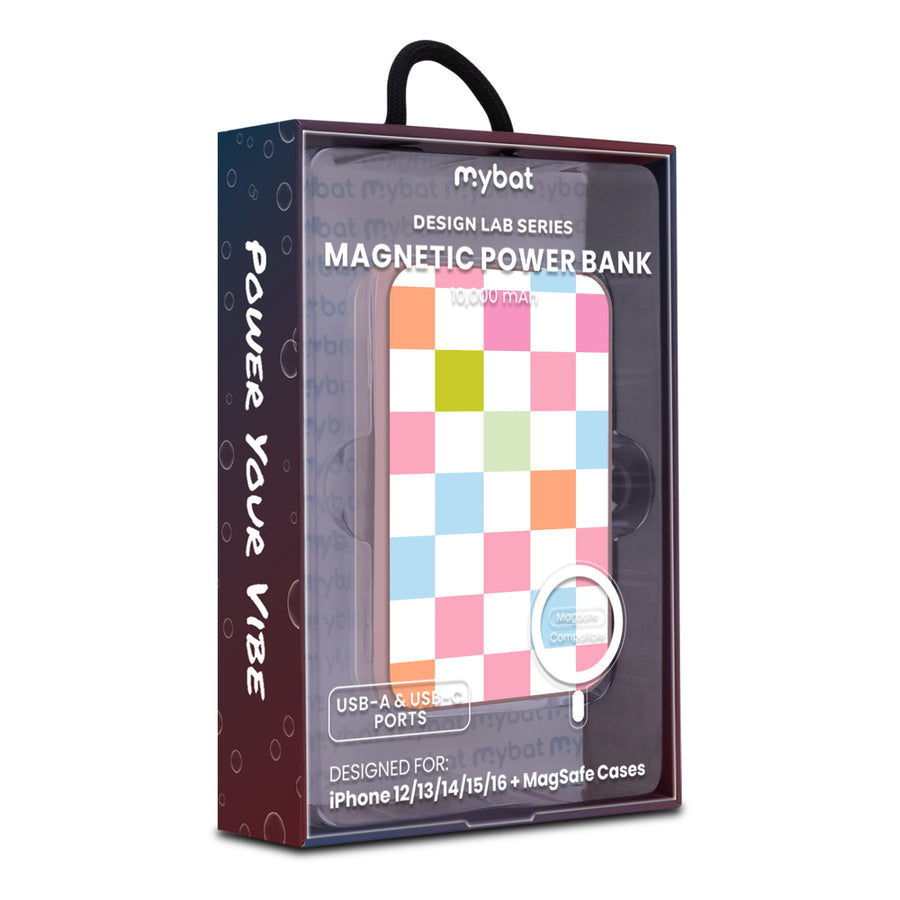 MyBat Design Lab 10000mAh Magnetic Wireless Power Bank - Pink - Pastel Check - MPBBAT143-PK-480-9.jpg