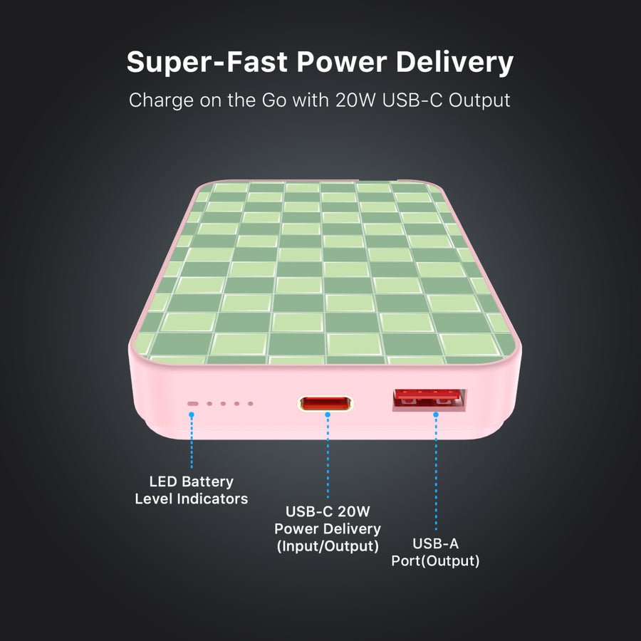 MyBat Design Lab 10000mAh Magnetic Wireless Power Bank - Pink - Matcha Check - MPBBAT143-PK-482-7.jpg