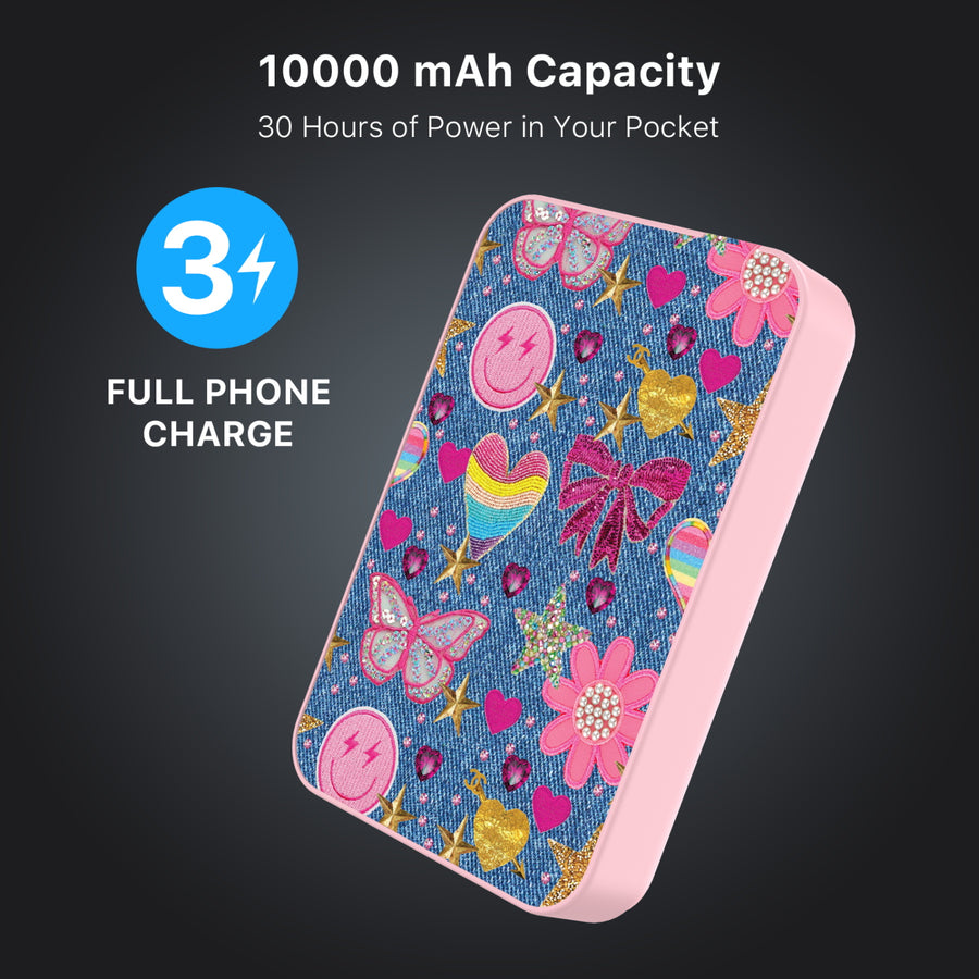 MyBat Design Lab 10000mAh Magnetic Wireless Power Bank - Pink – Denim Daze - MPBBAT143-PK-528-7.JPG