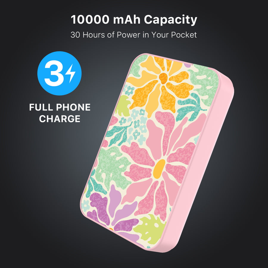 MyBat Design Lab 10000mAh Magnetic Wireless Power Bank - Pink – Tropical Paradise - MPBBAT143-PK-530-7.JPG