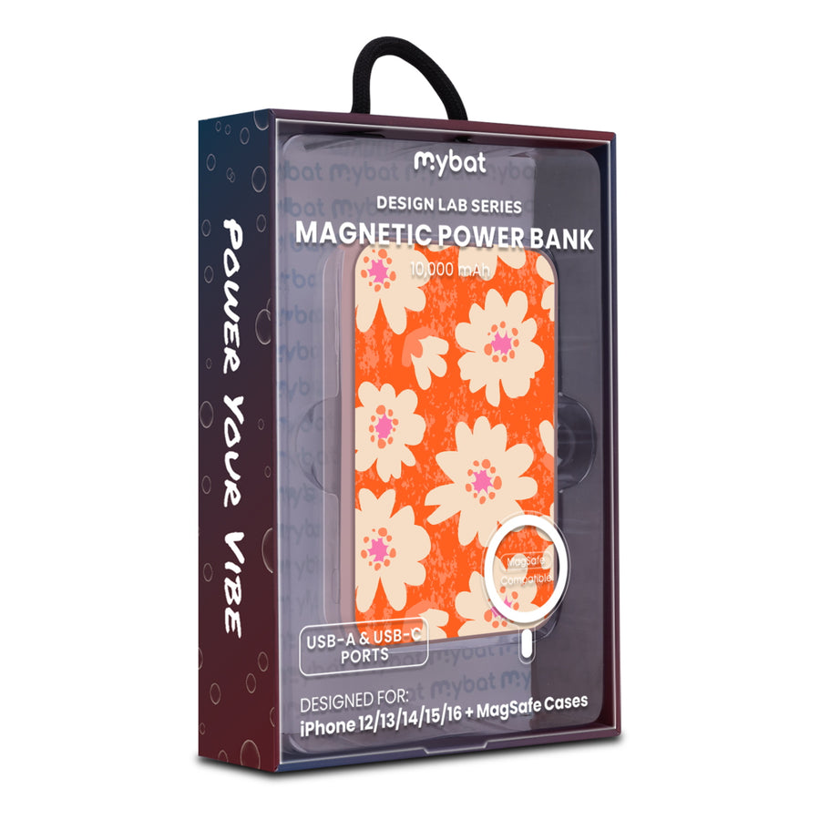 MyBat Design Lab 10000mAh Magnetic Wireless Power Bank - Pink – Sunset Hibiscus - MPBBAT143-PK-531-20.JPG