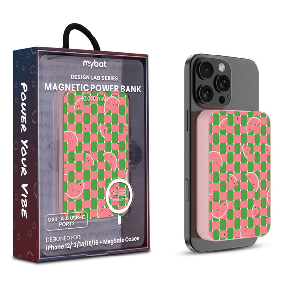 MyBat Design Lab 10000mAh Magnetic Wireless Power Bank - Pink – Watermelon Patch - MPBBAT143-PK-533.JPG