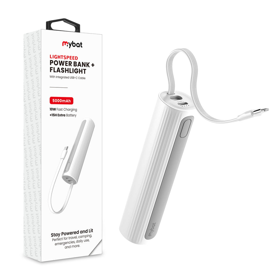 MyBat LightSpeed 5000 mAh Power Bank + Flashlight - White - MPBBAT172-1.jpg