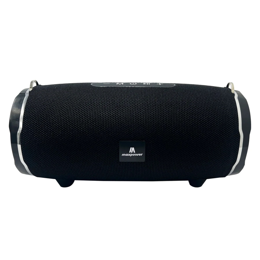 MaxPower ENCORE Heavy Duty Outdoor Portable Water resistance & dust proof Bluetooth speaker with shoulder strap & crisp clear sound - Black - MPD187-BK-1.JPG