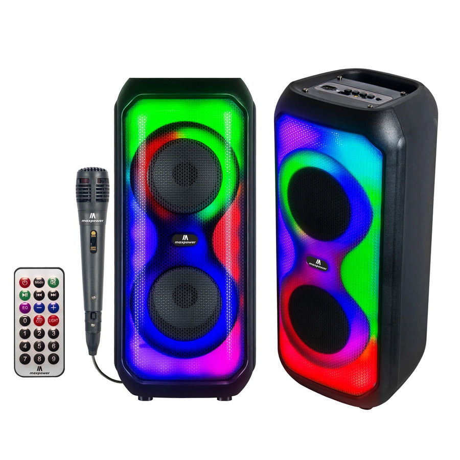 MaxPower AURA 4" x 2 Bluetooth Speaker with Mic - Black - MPD426-AURA-4.jpg