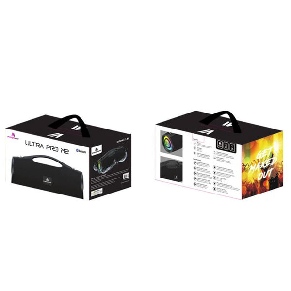 MaxPower Ultra Pro M2 Portable Bluetooth Speaker with LED Lights & Shoulder Strap - Black - MPD437-BK-8.jpg