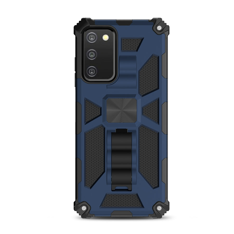 MyBat Sturdy Hybrid Protector Cover (with Stand) for Samsung Galaxy A037U / Galaxy A03s - Ink Blue / Black - MSA037UCSFSSS002-3.jpg