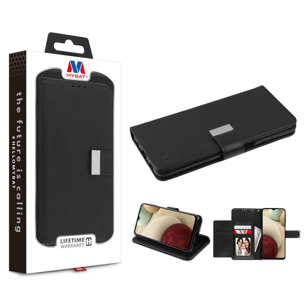 MyBat MyJacket Wallet Xtra Series for Samsung Galaxy A12 5G - Black / Black - MSA125GPCMJG031-1.jpg