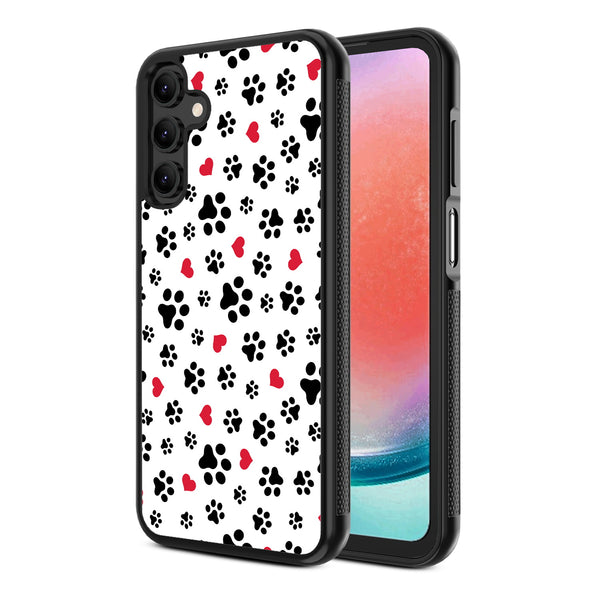 MyBat Design Lab Series Case for Samsung Galaxy A15 5G - Paw Prints and Hearts - MSA155GCSLESM001-2.jpg