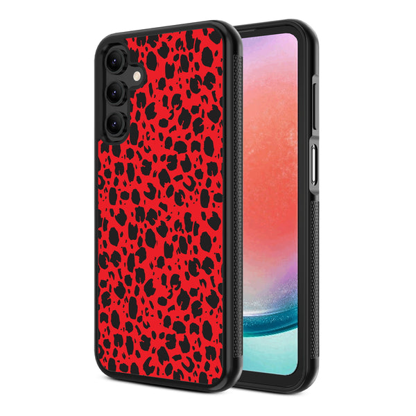 MyBat Design Lab Series Case for Samsung Galaxy A15 5G - Red Leopard Print - MSA155GCSLESM008-2.jpg