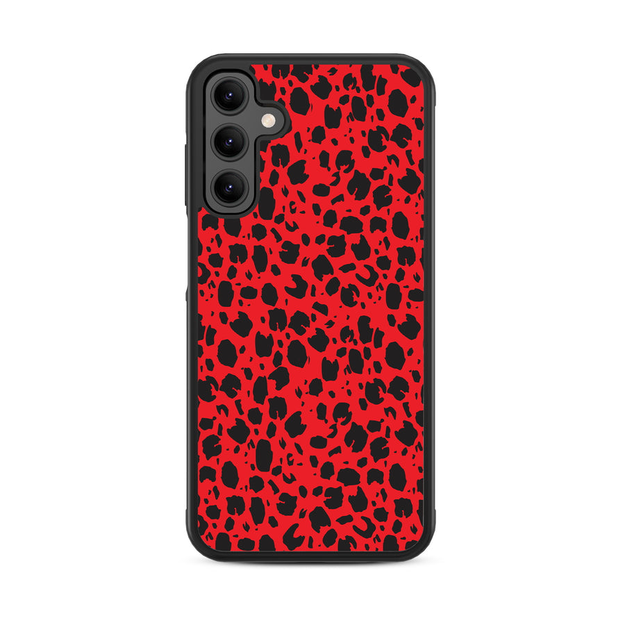 MyBat Design Lab Series Case for Samsung Galaxy A15 5G - Red Leopard Print - MSA155GCSLESM008-3.jpg