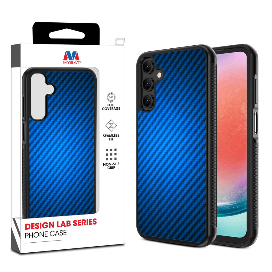 MyBat Design Lab Series Case for Samsung Galaxy A15 5G - Blue Carbon Fiber