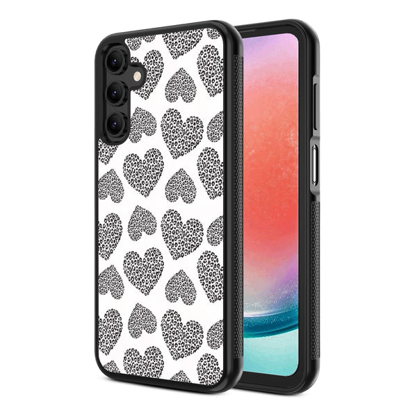 MyBat Design Lab Series Case for Samsung Galaxy A15 5G - Leopard Print Hearts - MSA155GCSLESM098-2.jpg