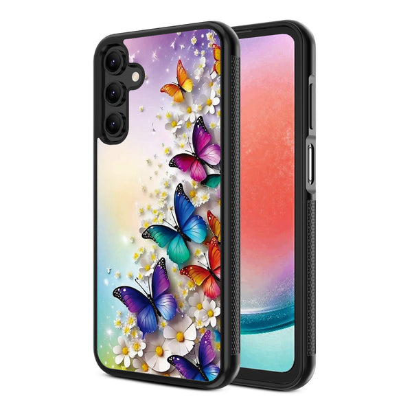 MyBat Design Lab Series Case for Samsung Galaxy A15 5G - Rainbow Butterflies - MSA155GCSLESM187-2.jpg