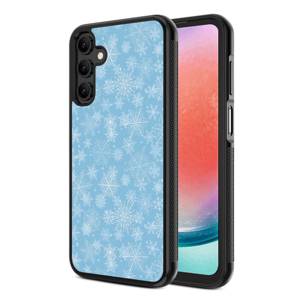 MyBat Design Lab Series Case for Samsung Galaxy A15 5G - Blue Snowflakes - MSA155GCSLESM283-2.jpg
