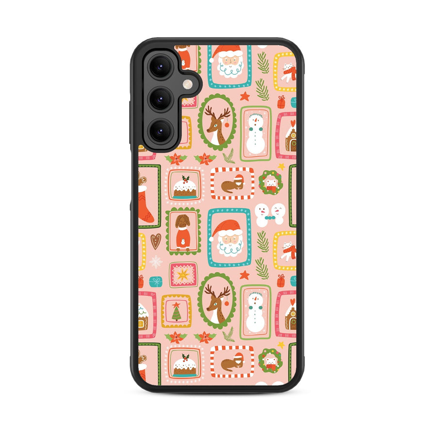 MyBat Design Lab Series Case for Samsung Galaxy A15 5G - Holiday Stamps