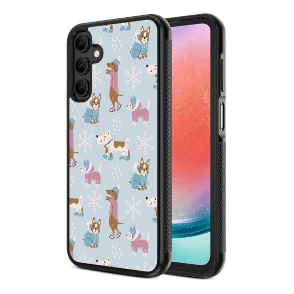 MyBat Design Lab Series Case for Samsung Galaxy A15 5G - Puppy Snow Play - MSA155GCSLESM299-2.jpg
