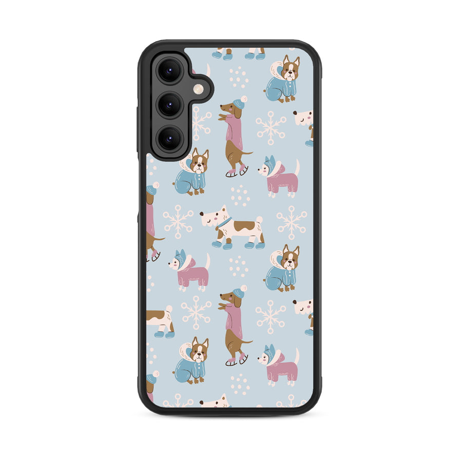 MyBat Design Lab Series Case for Samsung Galaxy A15 5G - Puppy Snow Play - MSA155GCSLESM299-3.jpg