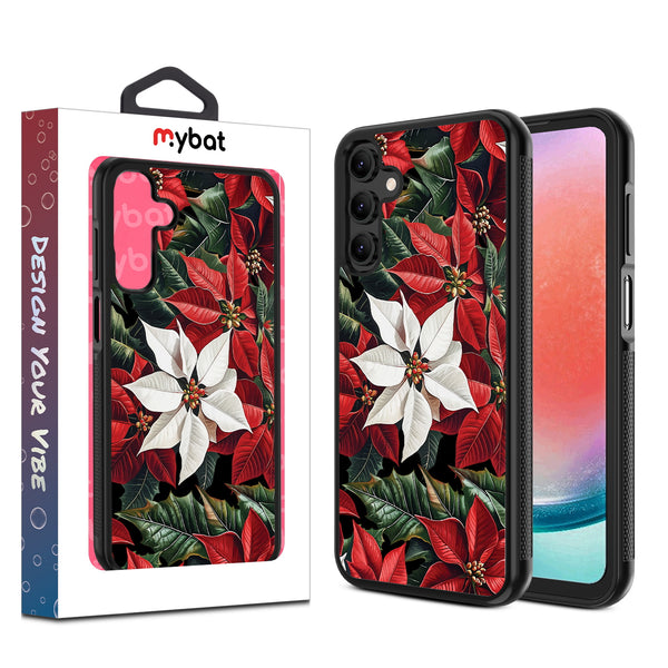 MyBat Design Lab Series Case for Samsung Galaxy A15 5G - Christmas Poinsettias - MSA155GCSLESM301-1.jpg