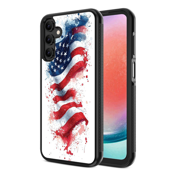 MyBat Design Lab Series Case for Samsung Galaxy A15 5G - Patriotic Flag Painiting - MSA155GCSLESM346-2.jpg