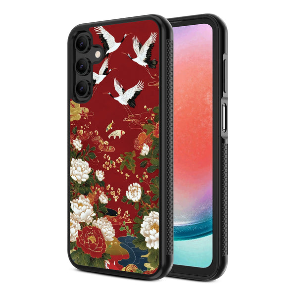 MyBat Design Lab Series Case for Samsung Galaxy A15 5G - Crane and Koi Fish - MSA155GCSLESM391-2.jpg