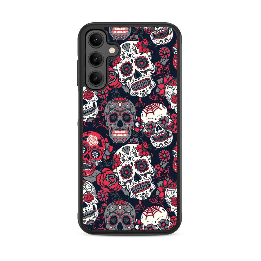 MyBat Design Lab Series Case for Samsung Galaxy A15 5G - Sugar Rose Skulls