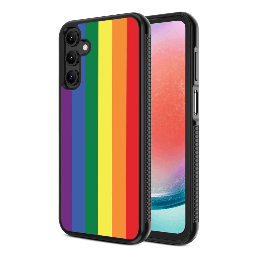 MyBat Design Lab Series Case for Samsung Galaxy A15 5G - Rainbow Stripes - MSA155GCSLESM459-2.jpg