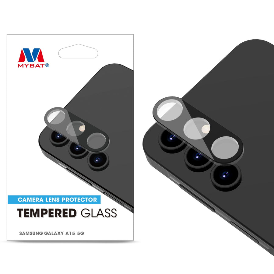 MyBat Tempered Glass Lens Protector for Samsung Galaxy A15 5G - Black