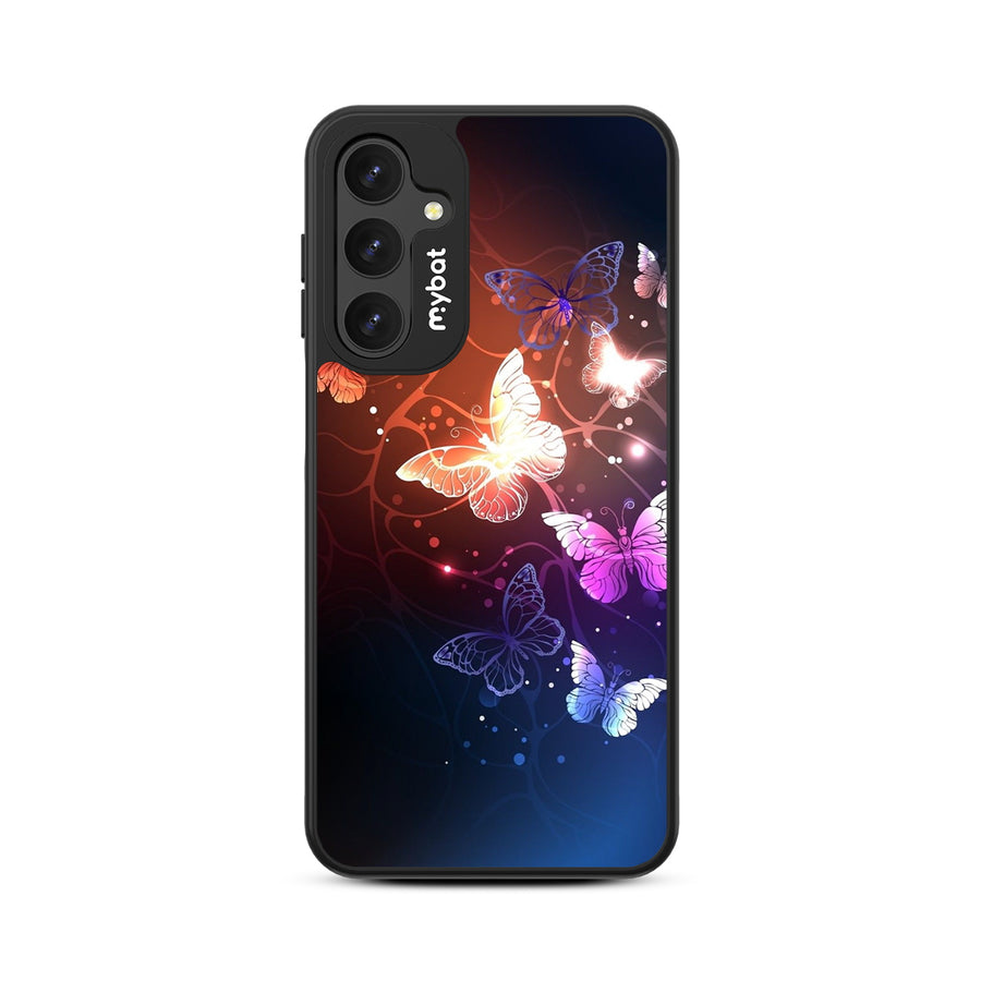 MyBat Design Lab Series Case for Samsung Galaxy A16 5G - Neon Butterflies - MSA165GCSLESMP022-3.jpg