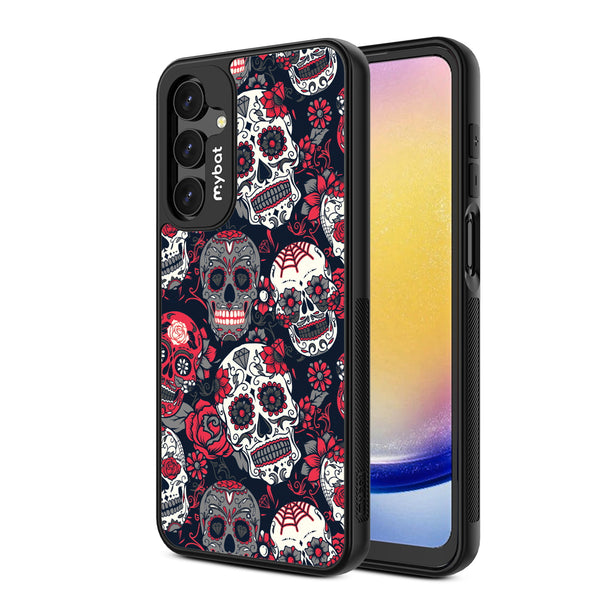 MyBat Design Lab Series Case for Samsung Galaxy A16 5G - Sugar Rose Skulls - MSA165GCSLESMP418-2.jpg