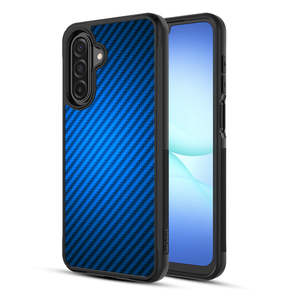 MyBat Design Lab Series Case for Samsung Galaxy A17 5G / A16 5G - Blue Carbon Fiber - MSA175GCSLESMP084-2.jpg