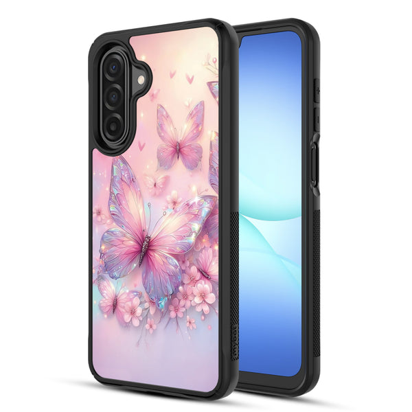 MyBat Design Lab Series Case for Samsung Galaxy A17 5G / A16 5G - Pink Butterflies - MSA175GCSLESMP361-2.jpg