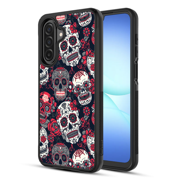 MyBat Design Lab Series Case for Samsung Galaxy A17 5G / A16 5G - Sugar Rose Skulls - MSA175GCSLESMP418-2.jpg