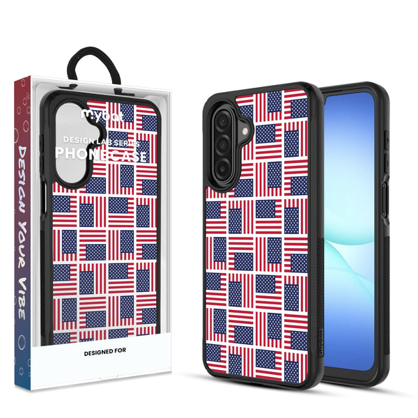 MyBat Design Lab Series Case for Samsung Galaxy A17 5G / A16 5G – Flag Patchwork - MSA175GCSLESMP519.JPG