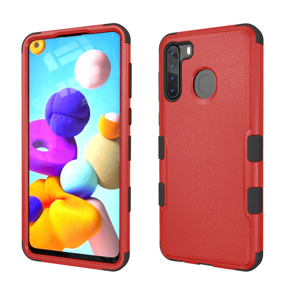 MyBat TUFF Series Case for Samsung Galaxy A21 - Natural Red / Black - MSA21CSE2TS256-2.jpg