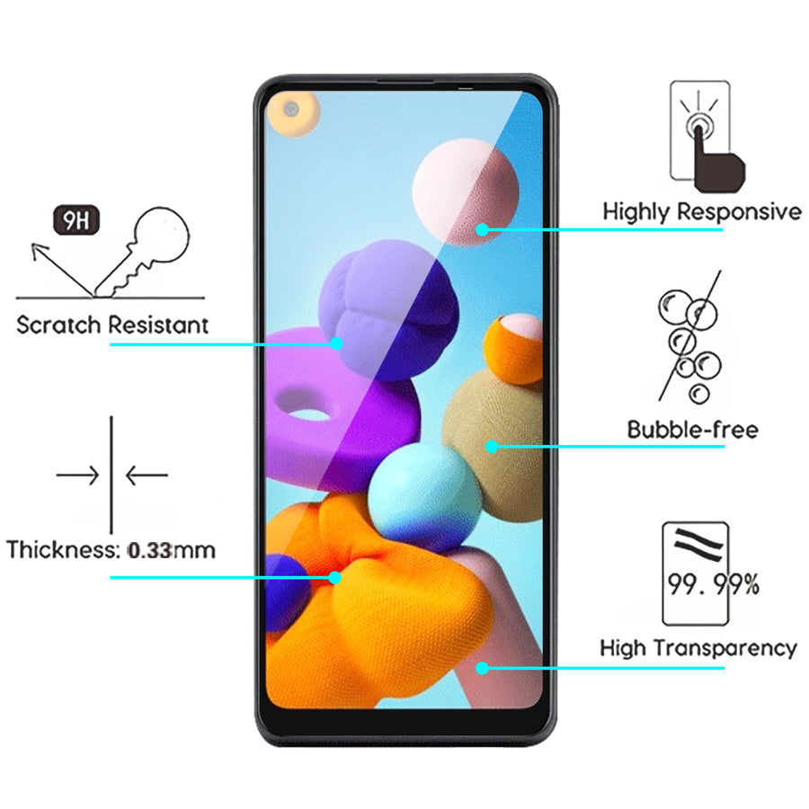 MyBat Full Coverage Tempered Glass Screen Protector for Samsung Galaxy A21 - Black - MSA21SC85A-4.jpg