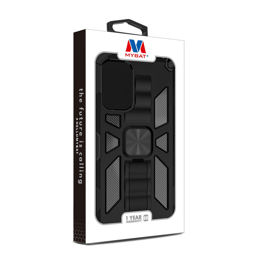 MyBat Sturdy Hybrid Protector Cover (with Stand) for Samsung Galaxy A23 5G - Black / Black - MSA235GCSFSSS001-10.jpg