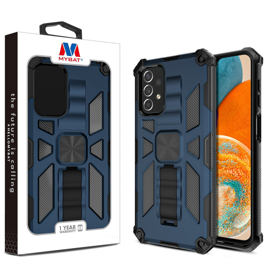 MyBat Sturdy Hybrid Protector Cover (with Stand) for Samsung Galaxy A23 5G - Ink Blue / Black