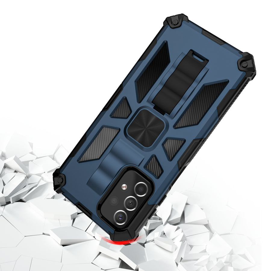 MyBat Sturdy Hybrid Protector Cover (with Stand) for Samsung Galaxy A23 5G - Ink Blue / Black - MSA235GCSFSSS002-5.jpg