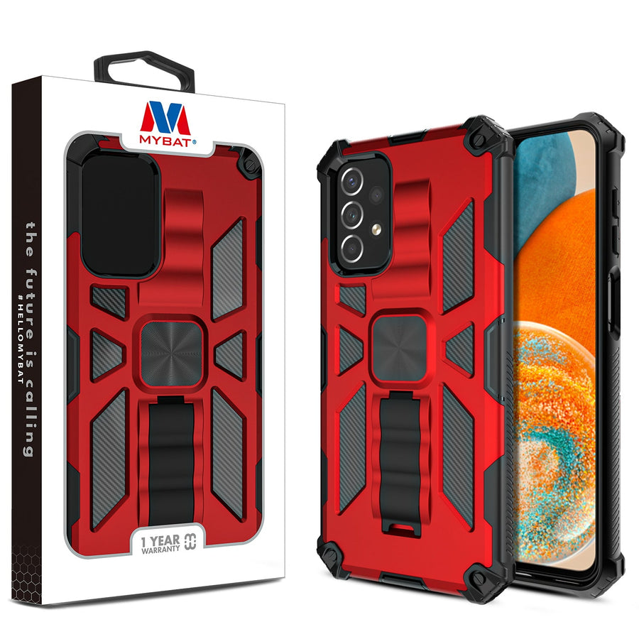 MyBat Sturdy Hybrid Protector Cover (with Stand) for Samsung Galaxy A23 5G - Red / Black - MSA235GCSFSSS003-1.jpg