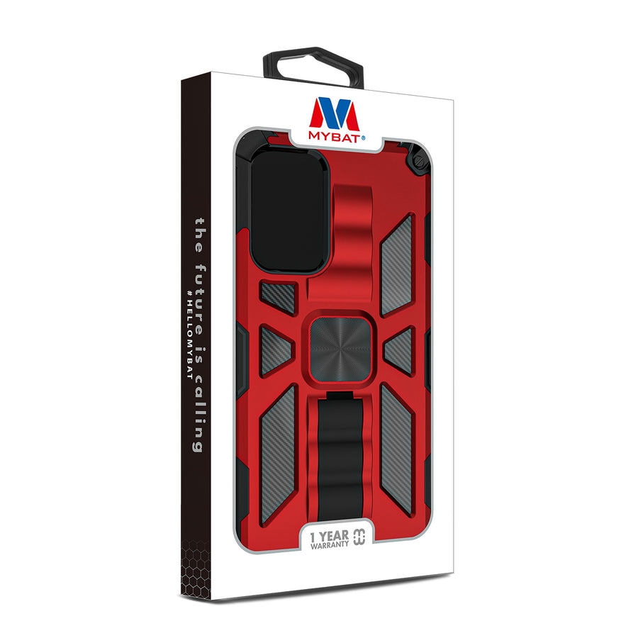 MyBat Sturdy Hybrid Protector Cover (with Stand) for Samsung Galaxy A23 5G - Red / Black - MSA235GCSFSSS003-10.jpg